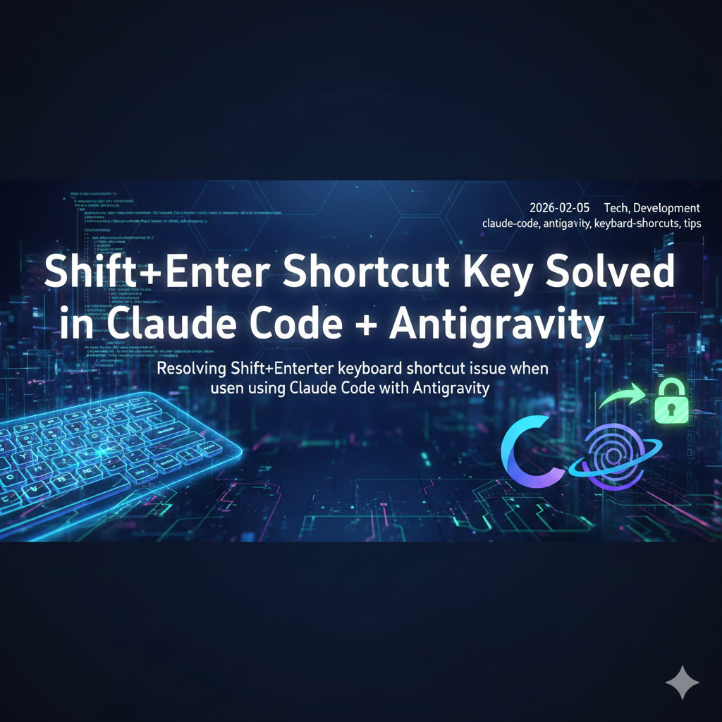 Shift+Enter shortcut fix in Claude Code and Antigravity